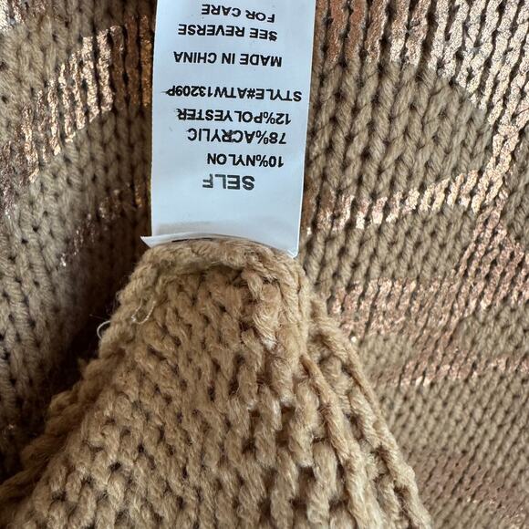 Andthewhy Womens Size 2x/3x The Everly Knit Metallic Sweater Top - Picture 4 of 4